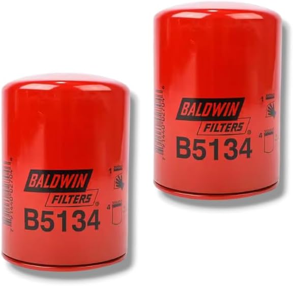 B5134 Spin-on Coolant Filter Replaces 3300721 RE11992 9Y4528 (Pack of 2)