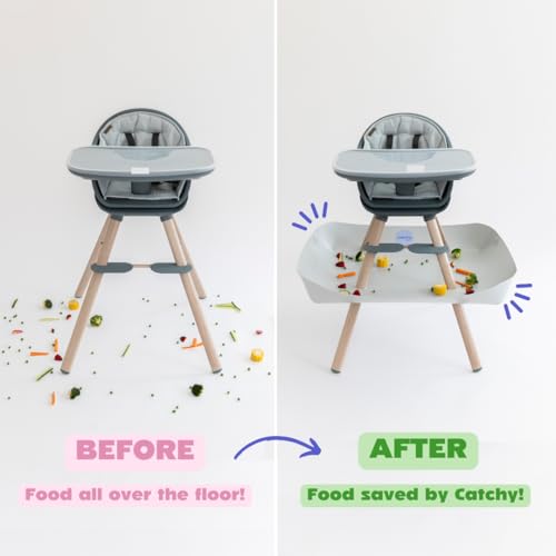 Image of CATCHY - Food Catcher - Compatible with Maxi-COSI Moa 8-in-1 High Chair + 12 Other High Chairs - Highchair Sold Separately - Baby & Toddler Food & Mess Catcher - Under High Chair Accessory | High Chair Food Catcher - High Chair Sold Separately - Baby & Toddler Food & Mess Catcher - Under High Chair Accessory