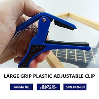 1pc Capo à pince à dégagement rapide pour guitares acoustiques, électriques et basses – Bleu - Les Beatles, Paul McCartney, John Lennon, RIngo Starr, George Harrison 1pc Capo à pince à dégagement rapide pour guitares acoustiques, électriques et basses - Bleu – Image 3