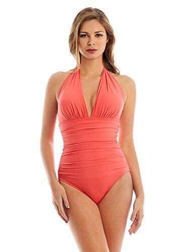 Magicsuit Women's Solids Claudia One-Piece Samaba Orange Swimsuit