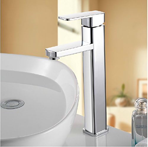 Aquafaucet Tall Bathroom Sink Vessel Faucet Lavatory Mixer Tap Chrome Lavatory Faucets