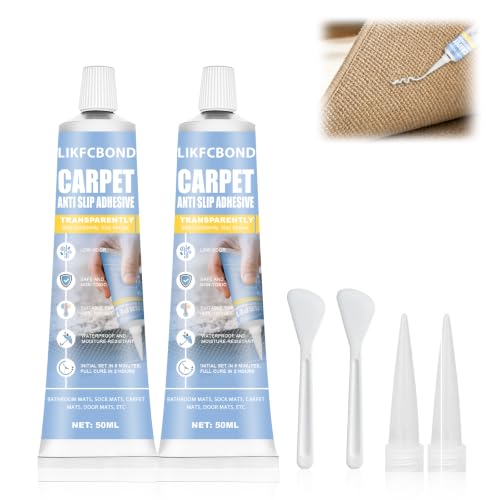 LIKFCBOND Carpet Glue Adhesive 3.38floz Mat Stop Slip Glue for Bathroom