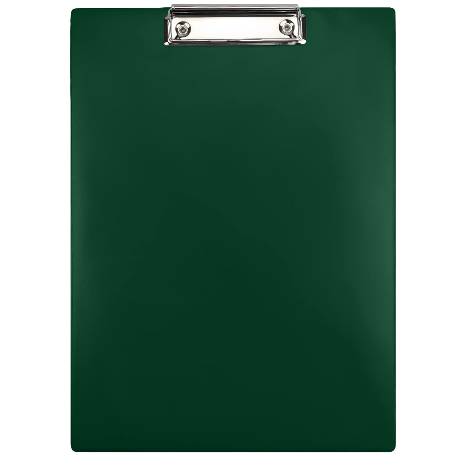 Netuno Clipboard A4 with Clip Dark Green Writing Board with Metal Clamp Hard Plate Plastic Writing Case Writing Pad Clipboard DIN A4 Document Holder Writing Board with Clip