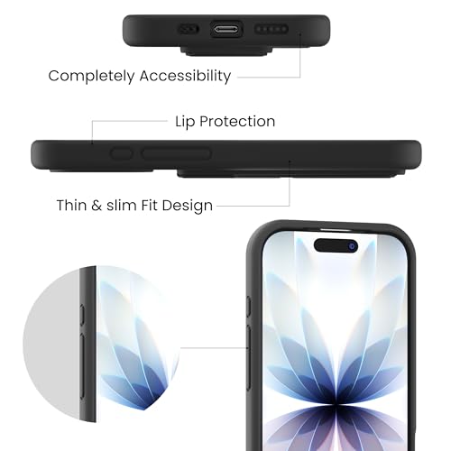 Coque silicone iPhone 17 LAUDTEC finition noire haut de gamme