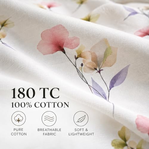 Image of Bombay Dyeing Floral Yellow Super King Size Bedsheet Set (3 Pc)