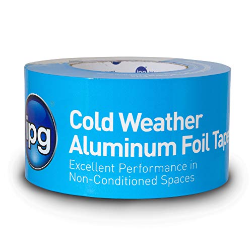 IPG Cold Weather Aluminum Foil Tape, 2' x 50 yd, Silver (Single Roll)