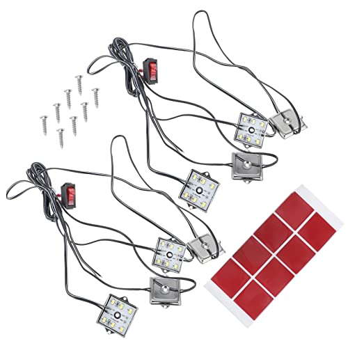 WEKADRIN 48 LED Camper Interior Light Strip Light for Rvs Trailers Easy Installation Versatile Lighting for Camping Emergency Box Lighting