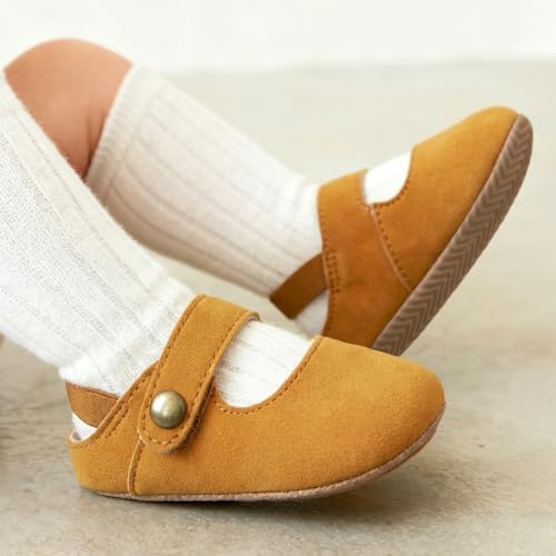 Image of KIDSUN Baby Boys Girls Sandals Adjustable Lightweight House Home Slippers Non Slip Newborn Prewalk First Walk Shoes