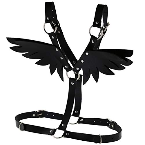 FM FM42 O Ring Waist Belt Body Caged Harness with Back Angel Wings (16 Colors)2