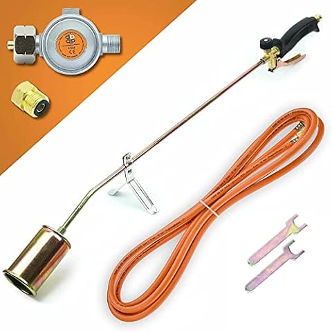 Gasbrenner 58 KW Unkrautvernichter Brenner Dachbrenner Mitteldruckregler Abflammgerät SN0283R Cover