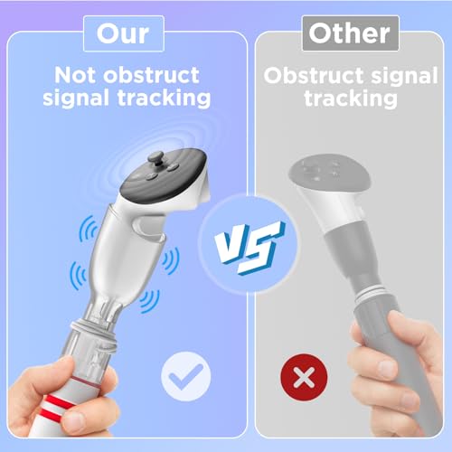 Image of YOGES Gorilla Tag Long Arms Compatible with Meta Quest 3S / Quest 3 / Oculus Quest 2 / Quest Pro /Rift S Controller, Beat Saber Handle Attachments VR Sticks Dual Extensions Grips for Playing VR Games