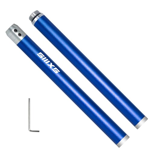 SIIIXS Outils de tournage du bois interchangeables en alliage d'aluminium Poignée de poignée et poignée d'extension, barre d'outil de tournage carré d'acceptation de 10mm