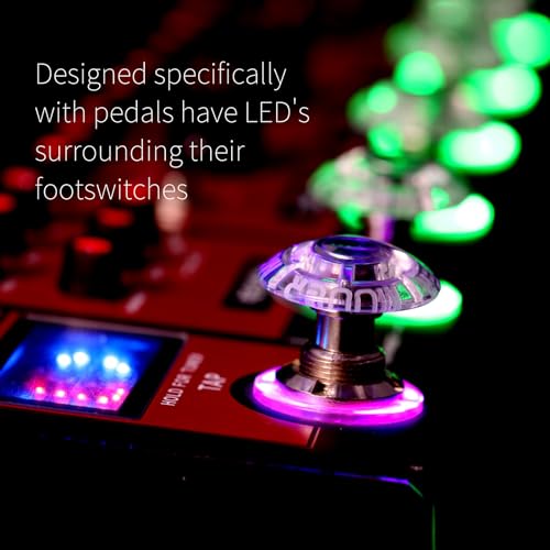 Image of MOOER Guitar Effects Pedal Footswitch Toppers - Mushroom-shaped, Clear