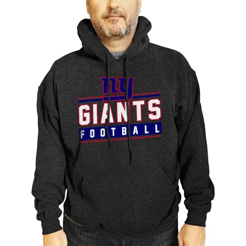 Sudadera de algodón y forro polar NFL New York Giants con acabados de alta calidad para adulto