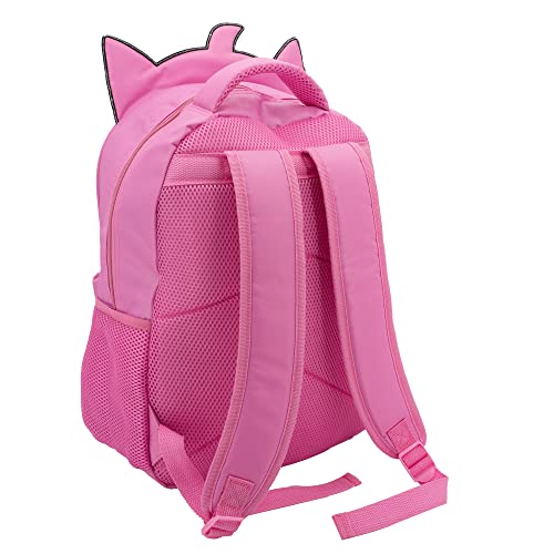 Image of AI ACCESSORY INNOVATIONS Sonic The Hedgehog Backpack for Boys & Girls, Bookbag with Adjustable Shoulder Straps & Padded Back, Amy Rose 16 Inch Schoolbag with 3D Features, Durable School Bag for Kids