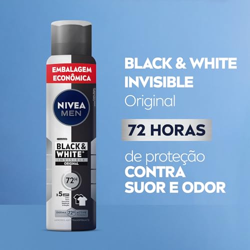 NIVEA MEN Desodorante Aerossol Black & White... glide