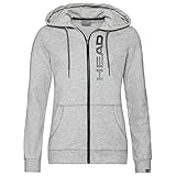 HEAD Sudadera Club Greta FZ GRIS Negro Mujer