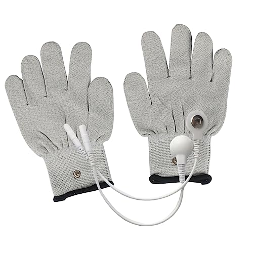 TOYANDONA 1Par Guantes de Eléctrica Ajustables con Líneas de Conversión Guantes de Masaje de Adecuados Masajes y Tratamientos de Belleza