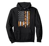 fight usa flag leucemia awareness cancer survivor gift felpa con cappuccio