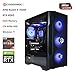 CyberPowerPC x MSI PBM Gaming PC - AMD Ryzen 5 7500F, Nvidia RTX 4060 8GB, 16GB RAM, 1TB NVMe SSD, 750W 80+ PSU, Wi-Fi, Liquid Cooling, Windows 11, Forge M100R