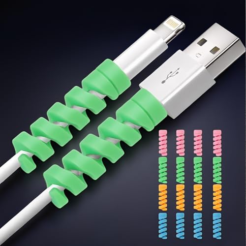 12 pz Protezione per cavi di ricarica a spirale per la gestione dei cavi, custodia protettiva per tutti i telefoni cellulari