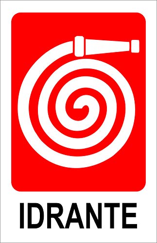 CARTELLO SEGNALETICO - IDRANTE - con Adesivo in