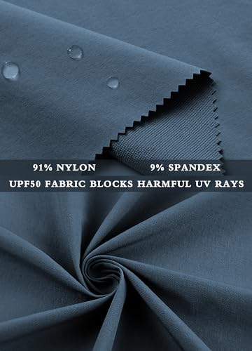 Hiverlay Womens Golf Pants Stretch Work Ankle Pants with Pockets Quick Dry Straight Business Casual Hiking Pants Blue-m