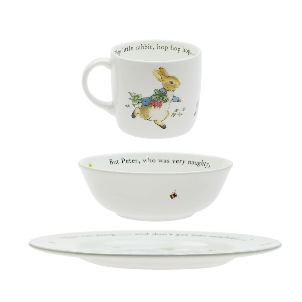 Amazon.co.jp: ウェッジウッド (Wedgwood) ピーターラビット 3ピース