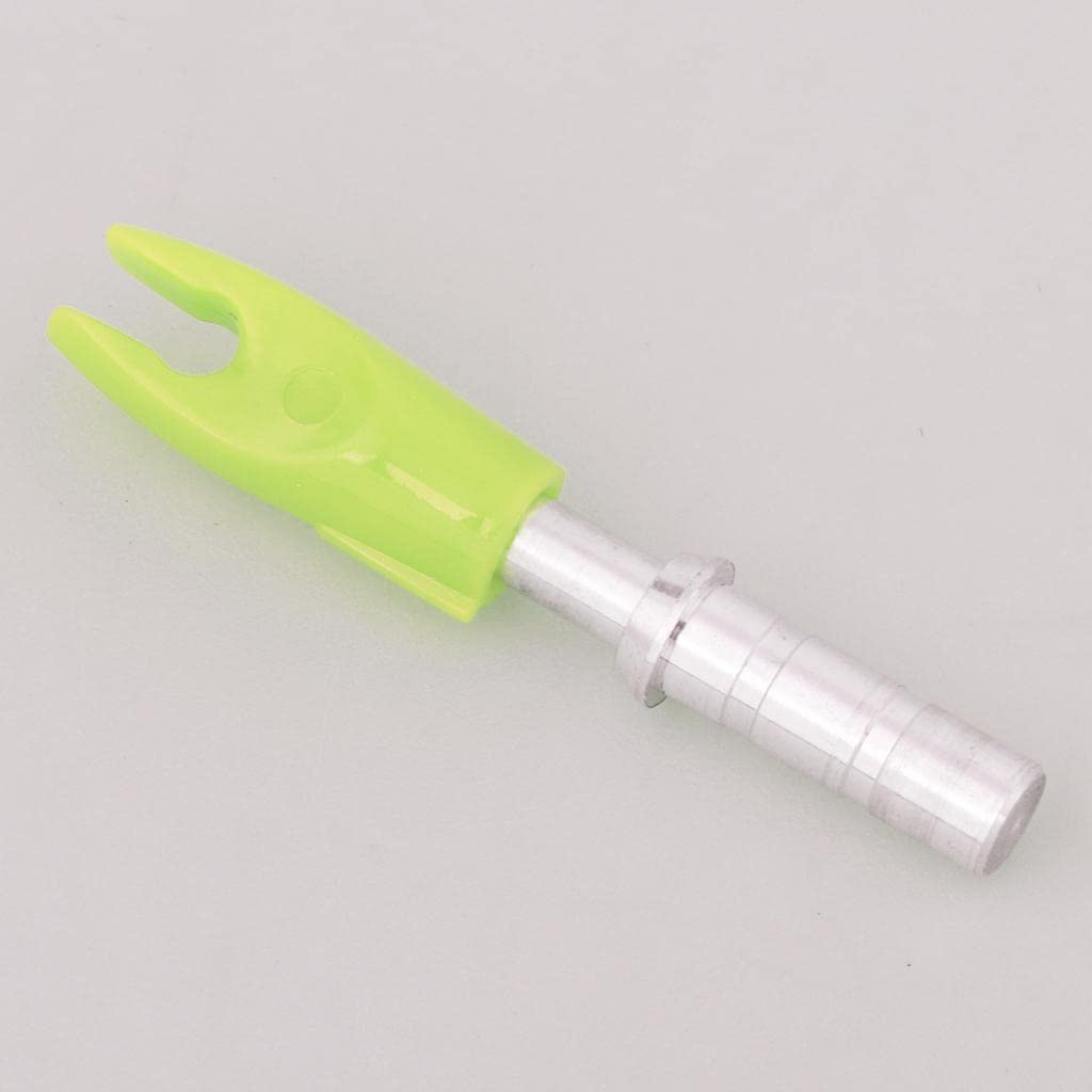 MagiDeal Cocche di Precisione per Tiro con L'Arco in Plastica da 12 Pezzi per Albero a Freccia ID 4,2 Mm Universale