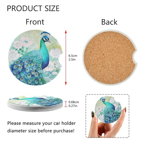 Burbuja Posavasos de Cerámica para Auto 2 Piezas miniatura 3