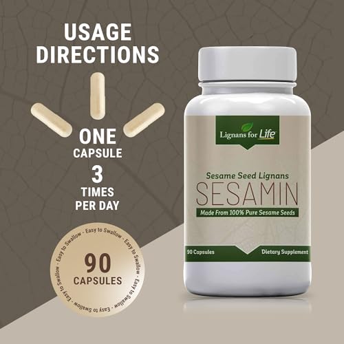 image for Lignans For Life Sesame Extract - 81 mg Sesamin and 27 mg Sesamolin, L