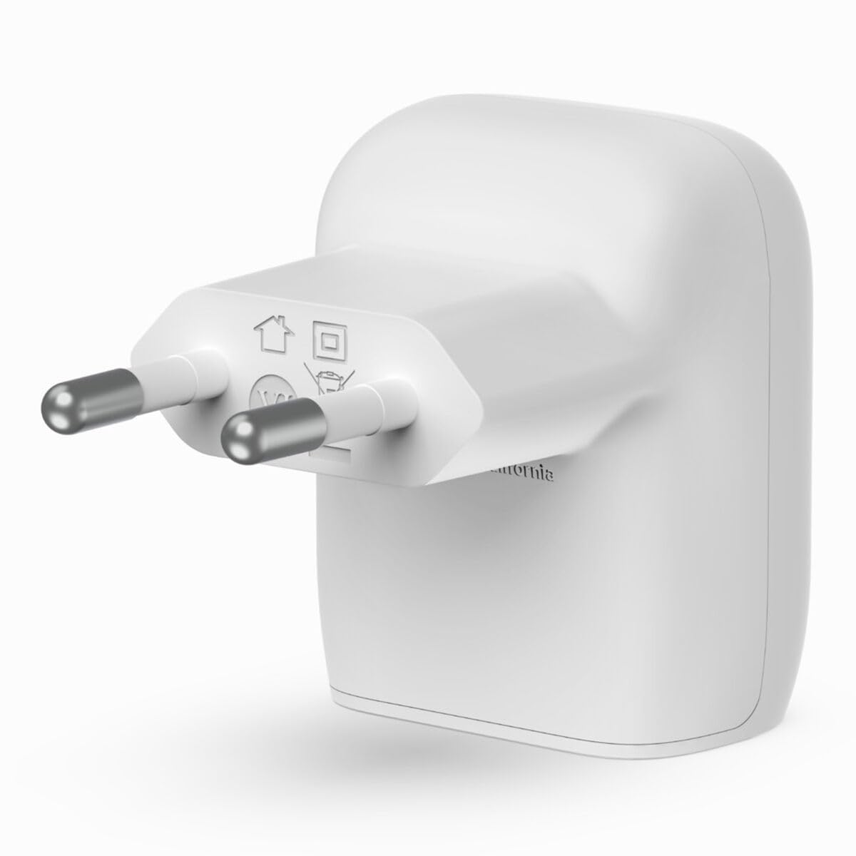BELKIN - CARICABATTERIA BOOSTCHARGE DA PARETE 3 USB +CAVO-Bianco