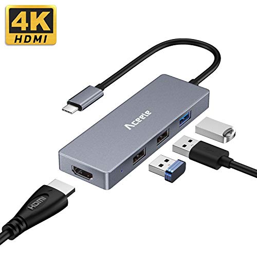 USB C Hub, Aceele USBC 3.1 Type C Adapter with 4K HDMI, USB
