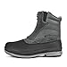 NORTIV 8 Men's Insulated Waterproof Winter Snow Boots Warm Outdoor Boots for Cold Weather,Size 13W,Grey/Black,170410-W