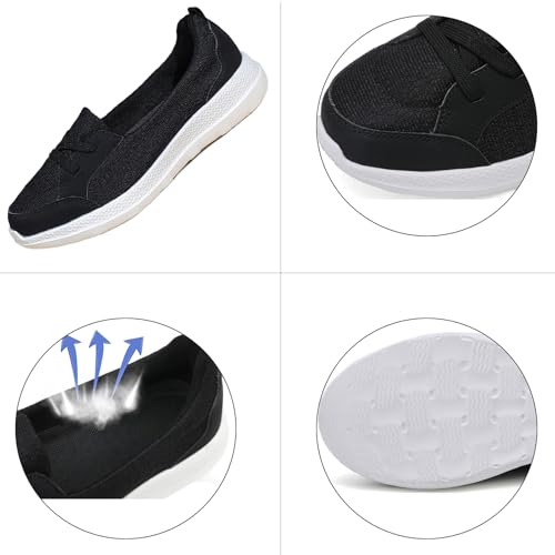 Women's Comfy Slip-On Orthopedic Walking Shoes,Kotsas Breathable Arch Support Non-Slip Shoes,Casual Low Top Soft Sole Shoe for Women4