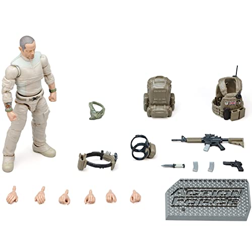 Valaverse 1/12 Scale Action Force Modern Military Action Figure , 6.5 Inch American Military Soldiers，Us Army And Swat Toy Soldiers With Military Weapons Accessories About Playset Collectable Figures #TOP1
