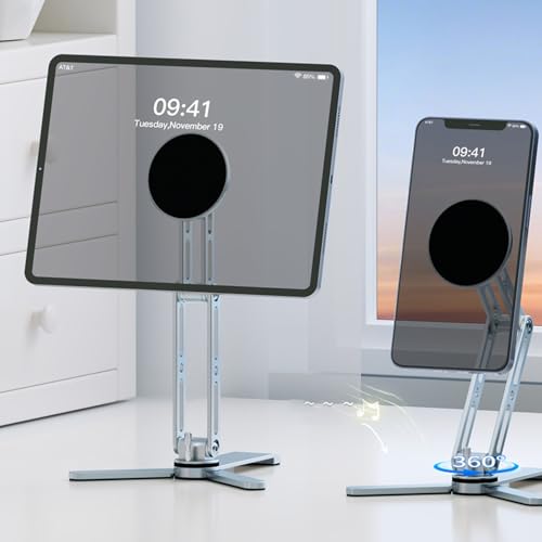 Soporte magnético para teléfono con giro 360 y base estable negra 6