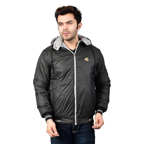Image of Quark Export Quality Reversible Puffer Jacket in GLD Material best for Winterwear /Hiking /Biking /Camping /Mountaineering /Racing /Climbing /Tracking(Control Temperature up to 3 Degree Celsius.)(3C)