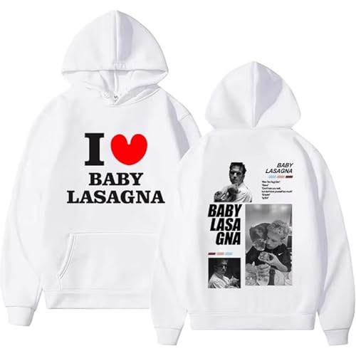 BUIWOT Hoodie Singer Baby Lasagna Pullover Sweatshirt Printed Drawstring Sweatshirt Street Unisex Couple Hoody Fashion Casual Long Sleeve Men's and Women's Hip Hop Sweatshirt-White||l BUIWOT Hoodie Singer Baby Lasagna Pullover Sweatshirt Printed Drawstring Sweatshirt Street Unisex Couple Hoody Fashion Casual Long Sleeve Men's and Women's Hip Hop Sweatshirt-White||l