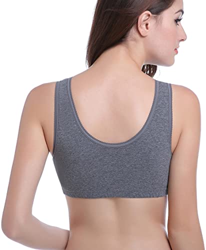 Image of CAKYE 3 Pack Maternity Nursing Sleep Bra Breastfeeding Cotton Bralette