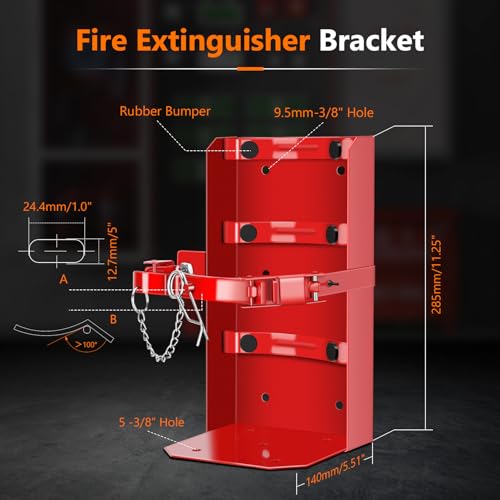 image for Mokemok Heavy Duty Vehicle Bracket,Fire Extinguisher Brackets&Mounts-S