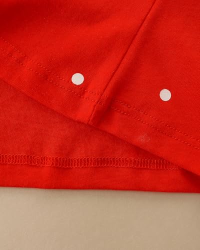 Image of Hongshilian Toddler Girls Longsleeve Dress Cotton Jersey Casual Dresses Cartoon Applique