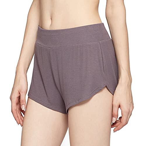 Image of LazyCozy Bamboo Viscose Sleep Shorts for Women, Soft Dolphin Lounge Shorts | Comfy Y2K Micro Mini Pajama Shorts, Lightweight Booty Shorts, Summer Pj Shorts, Knit Workout Shorts