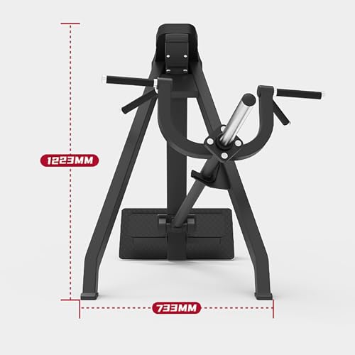 Image of Heavy-Duty Commercial T-Shaped Rowing Machine with Barbell Bar for Back Muscle Training, Chest-Supported Design, Exercise & Weight Training Equipment