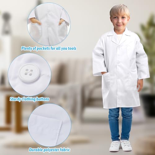 Disfraz de Doctor para Niños con Bata y Estetoscopio miniatura 3