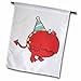 Produktbild 3dRose fl_102278_1 Niedliche rote Geburtstagsmonster-Karikatur-Gartenflagge, 30,5 x 45,7 cm