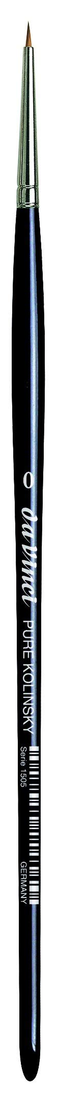 da Vinci Watercolor Series 1505 Maestro Paint Brush, Extra Short Retouch/Spotter Kolinsky Red Sable, Size 0 (1505-0)