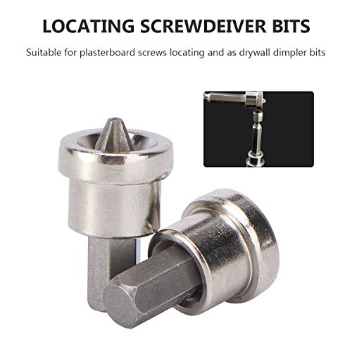 BESTOMZ 10pcs PH2 Hex Shank Drywall Dimpler Bits Drilling Bits Suitable for Plasterboard Screws Locating