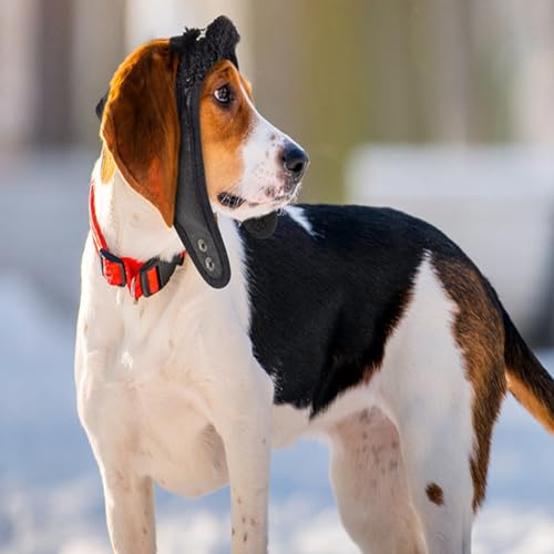 Rockreyoa Winter Warme Hundemütze mit Ohrenklappen Pilotenmütze Haustier Fliegermütze Wintermütze Hundehut Outdoor Kostümkappen für Hunde Party Fotografie Kostüm Feste Outdoor-Aktivitäten Braun L
