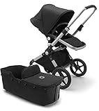 Bugaboo Lynx, 2-in-1 Kinderwagen: leichter komfortabler Multi-Terrain Buggy mit Liegewanne, einteilig faltbar, Aluminium-Fahrgestell & schwarzes Sonnendach